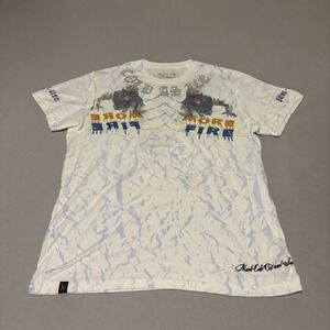 Marc Ecko Star Wars Hoth Jedi 4 Life Graphic T-Shirt Mens Large White Blue